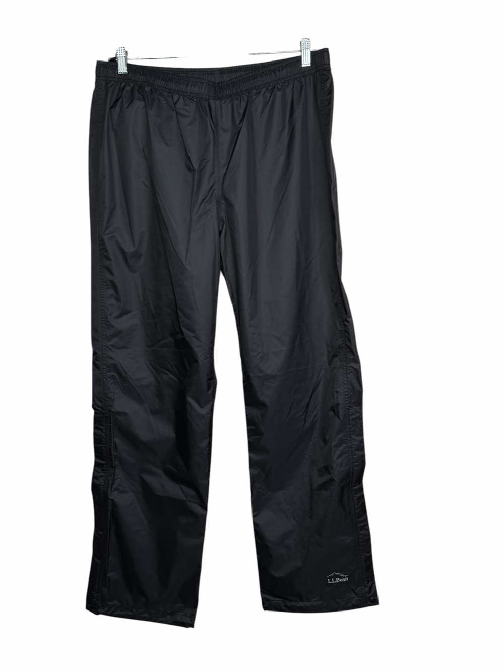 L.L. Bean NEW Trail Model Black Rain Pants TEK Hiking Outdoor Men's Large